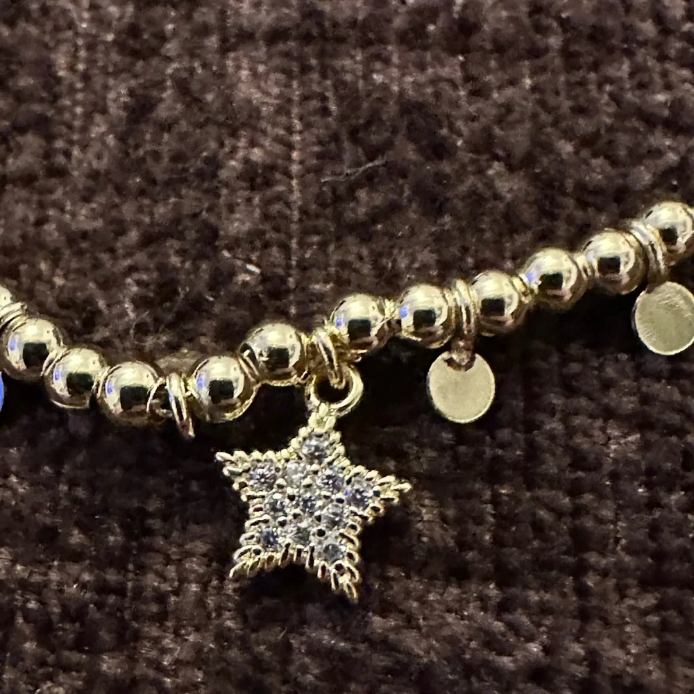 Girls necklace and bracelet‎ set. LMTS Beaded and crystal star design